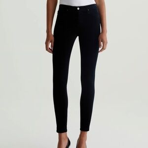 Farrah Skinny Velvet Mid-Rise Skinny Jean